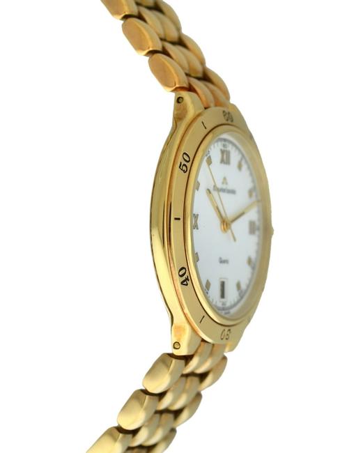 Maurice Lacroix Yellow Gold 95995 Electroplated Steel Quartz 35mm Date Watch Maurice Lacroix Yellow Gold 95995 Electroplated Steel Quartz 35mm Date Watch