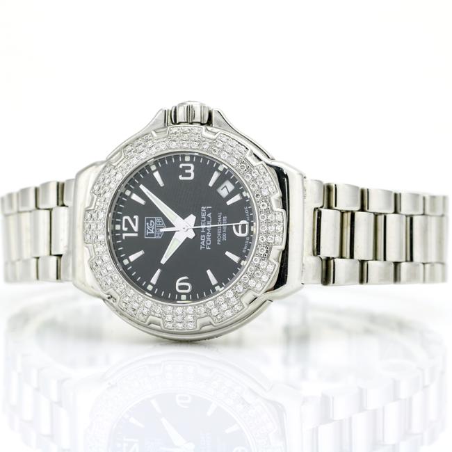 TAG Heuer Silver Formula 1 Wac1214 Diamond Black Womens Watch TAG Heuer Silver Formula 1 Wac1214 Diamond Black Womens Watch