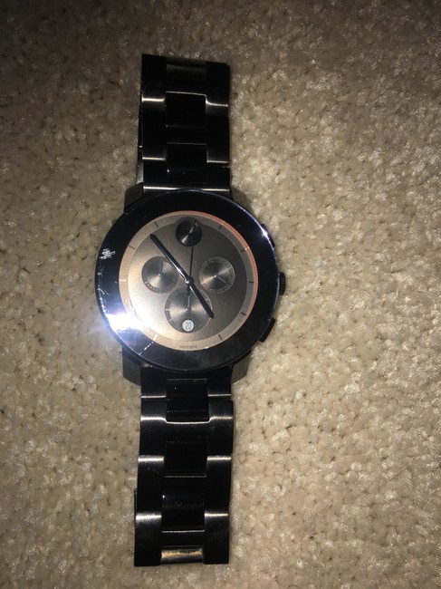 Movado Black Bold Stainless Steel 44mm 360014 Watch Movado Black Bold Stainless Steel 44mm 360014 Watch