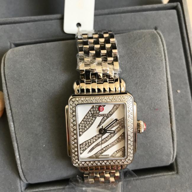 Michele Silver/ White " Deco 16" Diamond Dial --- Trunk Show Mw06v01a1922 Watch Michele Silver/ White " Deco 16" Diamond Dial --- Trunk Show Mw06v01a1922 Watch