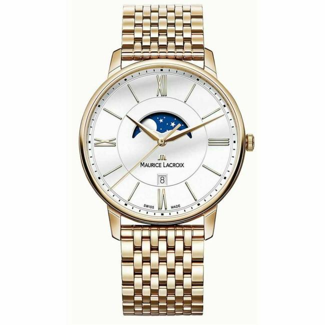 Maurice Lacroix Rose Gold El1108-pvp06-112-1 Mens Eliros Moon Phase Watch Maurice Lacroix Rose Gold El1108-pvp06-112-1 Mens Eliros Moon Phase Watch