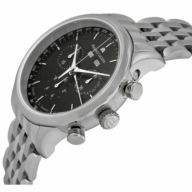 Maurice Lacroix Silver Lc1008-ss002-330-1 Mens Les Classiques Quartz Watch Maurice Lacroix Silver Lc1008-ss002-330-1 Mens Les Classiques Quartz Watch