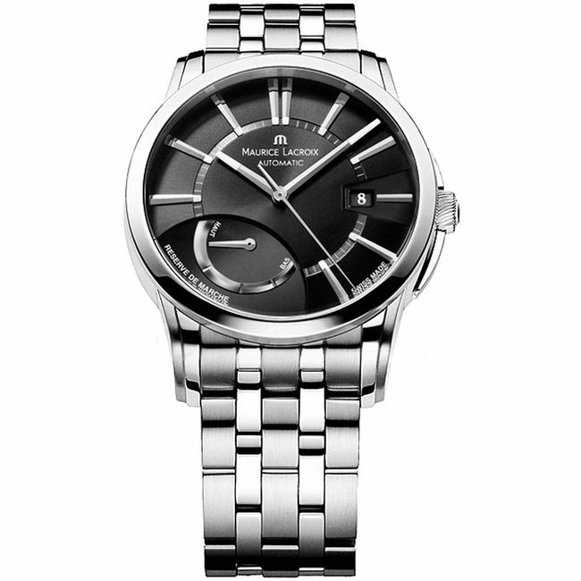 Maurice Lacroix Silver/Black Pt6168-ss002-331 Mens Pontos Watch Maurice Lacroix Silver/Black Pt6168-ss002-331 Mens Pontos Watch