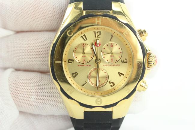 Michele Gold X Black Jelly Mww12f000034 Tahitian Large 40mm 16mi114 Watch Michele Gold X Black Jelly Mww12f000034 Tahitian Large 40mm 16mi114 Watch