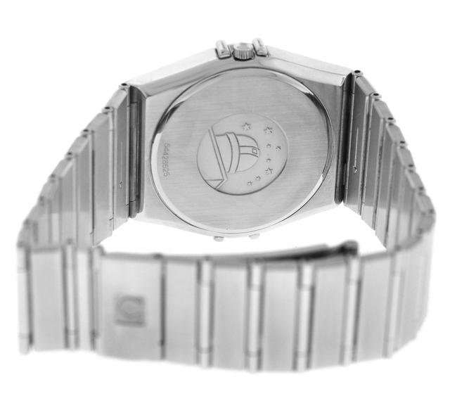 Omega Silver Men Unisex Constellation 396.1070.1 Quartz Stainless Steel Date Watch Omega Silver Men Unisex Constellation 396.1070.1 Quartz Stainless Steel Date Watch