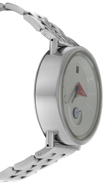 Alain Silberstein Silver Mens Bodoni Power Reserve Limited Ed 37mm Watch Alain Silberstein Silver Mens Bodoni Power Reserve Limited Ed 37mm Watch