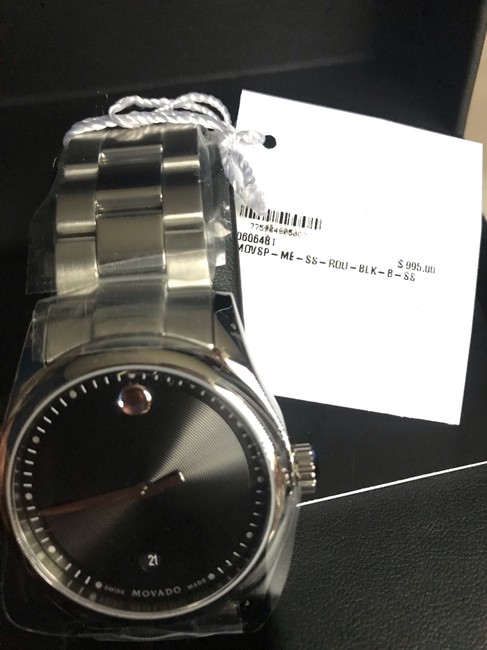 Movado Silver Mens Museum Sportivo 40mm Watch Movado Silver Mens Museum Sportivo 40mm Watch