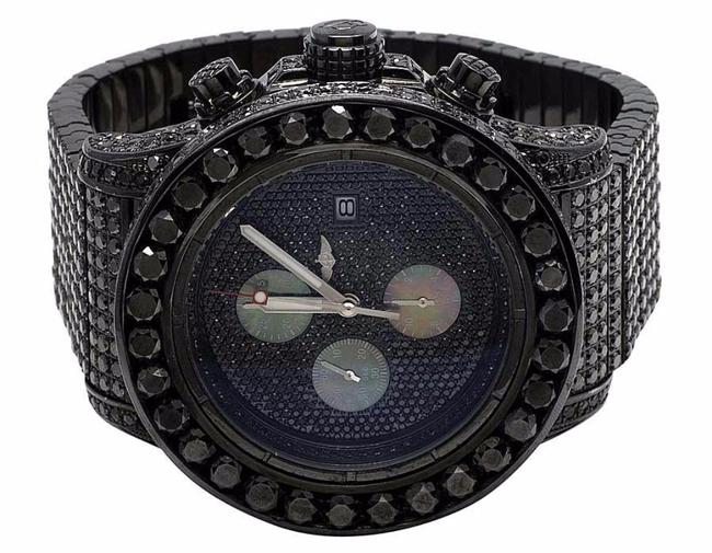 Breitling Black XL Custom A13370 Super Avenger Pvd Steel Diamond 48.5 Ct Watch Breitling Black XL Custom A13370 Super Avenger Pvd Steel Diamond 48.5 Ct Watch