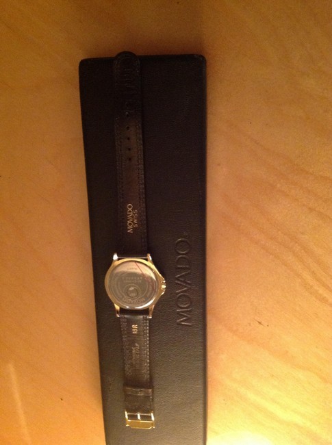 Movado Black & Gold Museum Swiss Watch Movado Black & Gold Museum Swiss Watch