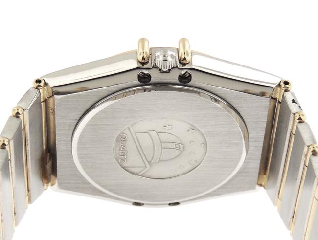 Omega White Mens Constellation Full Bars 18k Yg & Ss Day/Date 33mm Watch Omega White Mens Constellation Full Bars 18k Yg & Ss Day/Date 33mm Watch