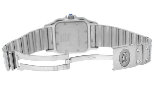 Cartier Silver Mens Unisex Santos 987901 W20060d6 Date 29mm Steel Quartz Watch Cartier Silver Mens Unisex Santos 987901 W20060d6 Date 29mm Steel Quartz Watch