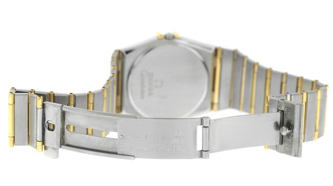 Omega Gold Silver Mens Unisex Constellation 396.1070 Full Bar 32mm Quartz Watch Omega Gold Silver Mens Unisex Constellation 396.1070 Full Bar 32mm Quartz Watch