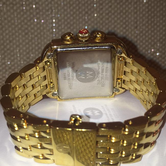 Michele Mother-of-pearl and Gold Milou 66 Diamond Bezel with Dial Watch Michele Mother-of-pearl and Gold Milou 66 Diamond Bezel with Dial Watch