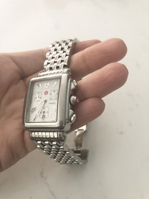 Michele Silver Urban Chronograph Watch Michele Silver Urban Chronograph Watch