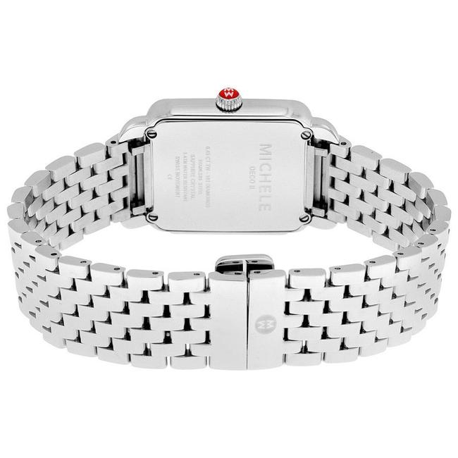 Michele Silver Deco Ii Mid Stainless Mother Of Pearl Diamond Mww06i000001 Watch Michele Silver Deco Ii Mid Stainless Mother Of Pearl Diamond Mww06i000001 Watch