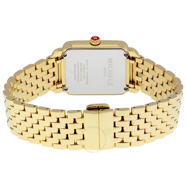 Michele Gold Stainless Steel Deco Mother Of Pearl Diamond Mww06i000007 Watch Michele Gold Stainless Steel Deco Mother Of Pearl Diamond Mww06i000007 Watch