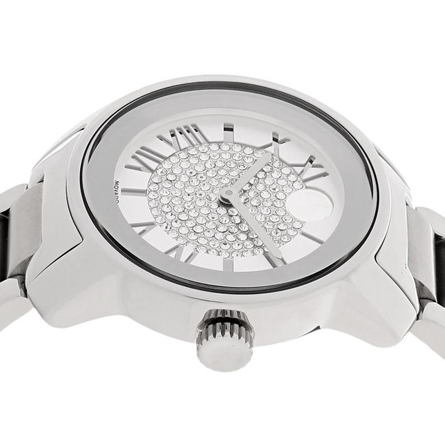 Movado Silver Bold Stainless Pave Crystal Womens Quartz 3600254 Watch Movado Silver Bold Stainless Pave Crystal Womens Quartz 3600254 Watch