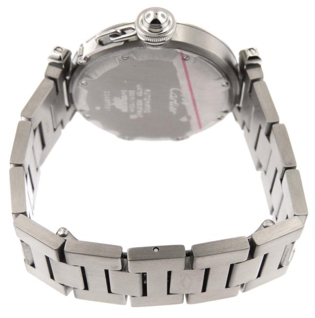 Cartier White Pasha C Gmt Globe Stainless Steel 35mm Date Watch Cartier White Pasha C Gmt Globe Stainless Steel 35mm Date Watch