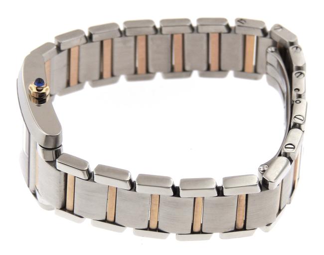 Cartier Silver Box Tank Francaise Special Edition 2384 18k Rg Ss Watch Cartier Silver Box Tank Francaise Special Edition 2384 18k Rg Ss Watch