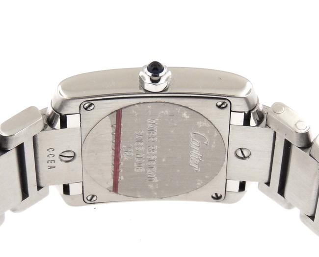 Cartier White Mint Ladies Tank Francaise 2384 Ss 21mm Quartz Watch Cartier White Mint Ladies Tank Francaise 2384 Ss 21mm Quartz Watch