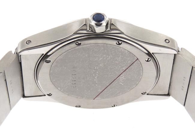 Cartier White Mint Mens Santos Ronde Stainless Steel Date 33mm Watch Cartier White Mint Mens Santos Ronde Stainless Steel Date 33mm Watch