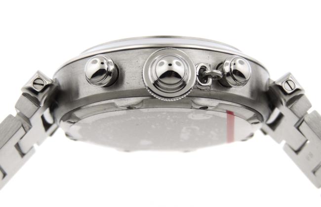 Cartier White Pasha C 2412 Chronograph Ss 35mm Date Watch Cartier White Pasha C 2412 Chronograph Ss 35mm Date Watch