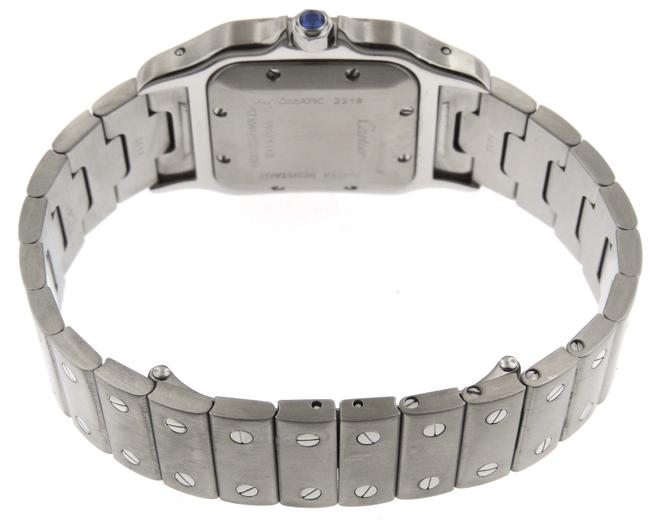 Cartier Silver Men Santos 2319 Galbee Ss 29mm Date B/P Watch Cartier Silver Men Santos 2319 Galbee Ss 29mm Date B/P Watch
