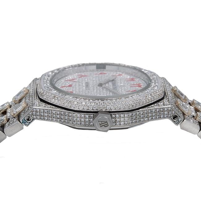 Audemars Piguet Royal Oak Selfwinding 15400st 41mm White Diamond Dial Watch Audemars Piguet Royal Oak Selfwinding 15400st 41mm White Diamond Dial Watch