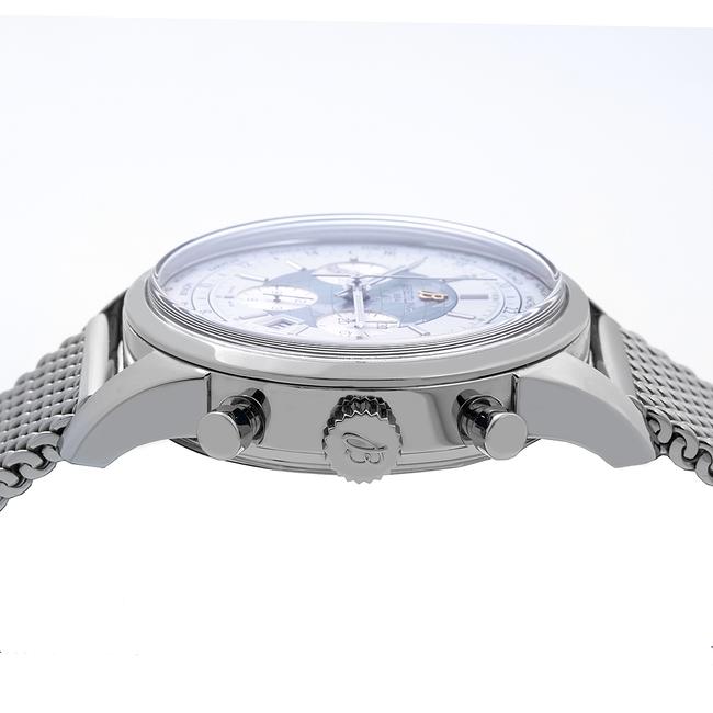 Breitling Stainless Steel with White Color Transocean Chronograph Unitime Ab0510 46mm Dial Watch Breitling Stainless Steel with White Color Transocean Chronograph Unitime Ab0510 46mm Dial Watch