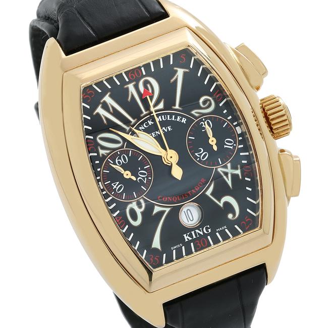 Franck Muller Yellow Gold and Black Conquistador 8001cc 40mm Dial Watch Franck Muller Yellow Gold and Black Conquistador 8001cc 40mm Dial Watch