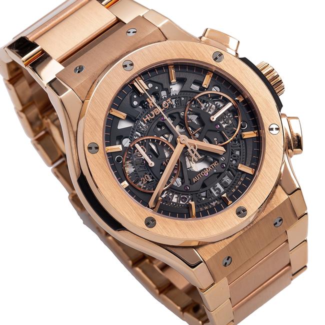 Hublot Black 18k Rose Gold Classic Fusion Aero King 525.ox 45mm Dial Watch Hublot Black 18k Rose Gold Classic Fusion Aero King 525.ox 45mm Dial Watch
