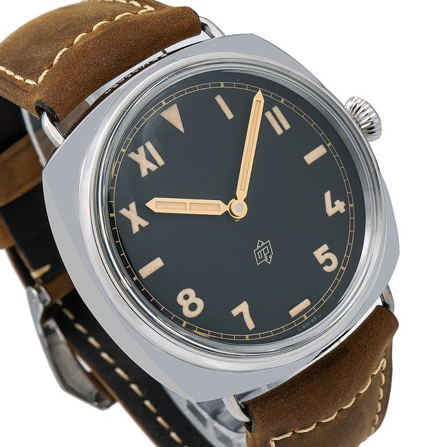 Panerai Black and Brown Radiomir 3 Days 47mm Pam00424 Dial with Leather Watch Panerai Black and Brown Radiomir 3 Days 47mm Pam00424 Dial with Leather Watch