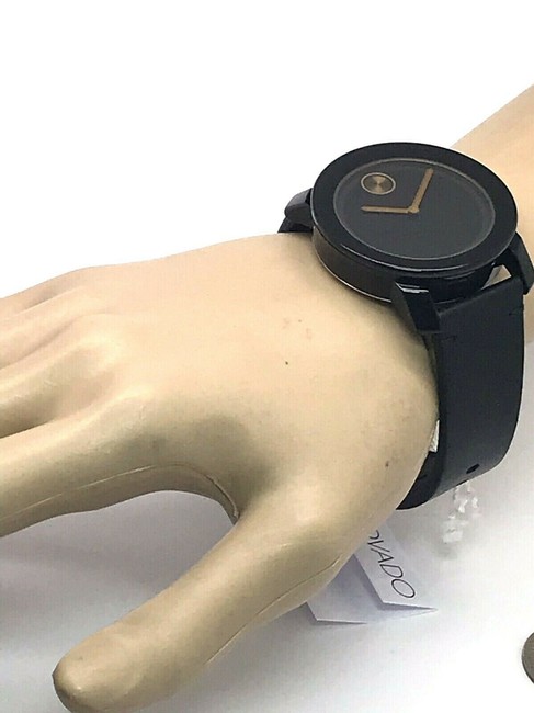 Movado Black Bold Dial Leather Band Swiss Mens 3600297 Watch Movado Black Bold Dial Leather Band Swiss Mens 3600297 Watch