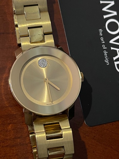 Movado Gold With Diamonds Watch Movado Gold With Diamonds Watch