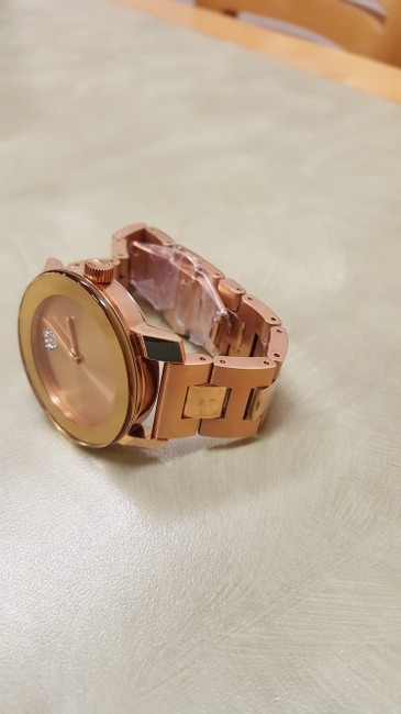 Movado Rose Gold Stainless Bracelet Crystal 3600086 Watch Movado Rose Gold Stainless Bracelet Crystal 3600086 Watch