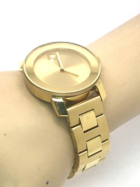 Movado Yellow Gold Swiss Quartz Tone Stainless Steel Womens Watch Movado Yellow Gold Swiss Quartz Tone Stainless Steel Womens Watch