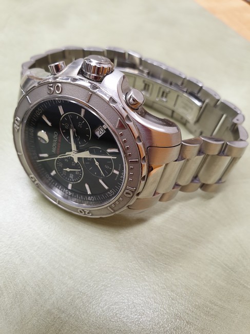 Movado Silver Series 800 Chronograph 2600110 Black Dial Stainless Steel Watch Movado Silver Series 800 Chronograph 2600110 Black Dial Stainless Steel Watch