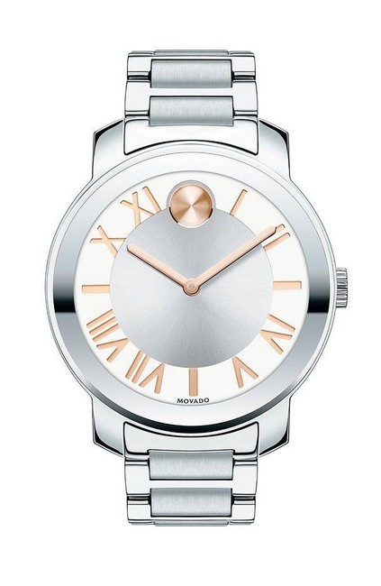 Movado Silver Roman Bold Stainless Steel Numeral Dial 3600196 Watch Movado Silver Roman Bold Stainless Steel Numeral Dial 3600196 Watch