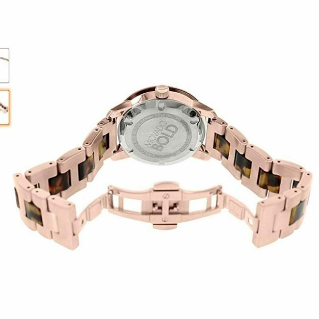 Movado Rose Gold/Brown 3600189 Womens Quartz Watch Movado Rose Gold/Brown 3600189 Womens Quartz Watch