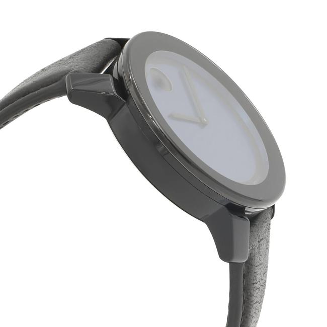 Movado Black 3600481 Leather Mens Watch Movado Black 3600481 Leather Mens Watch