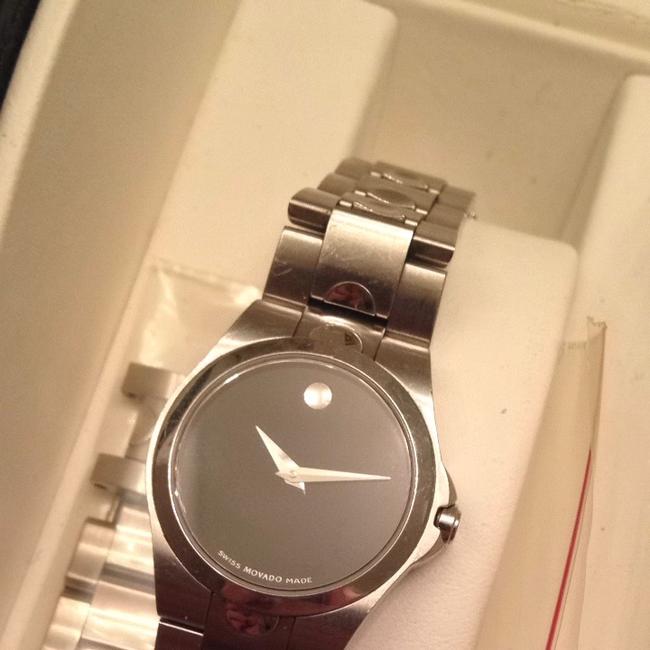 Movado Black Womens Juro Stainless Steel Watch Movado Black Womens Juro Stainless Steel Watch