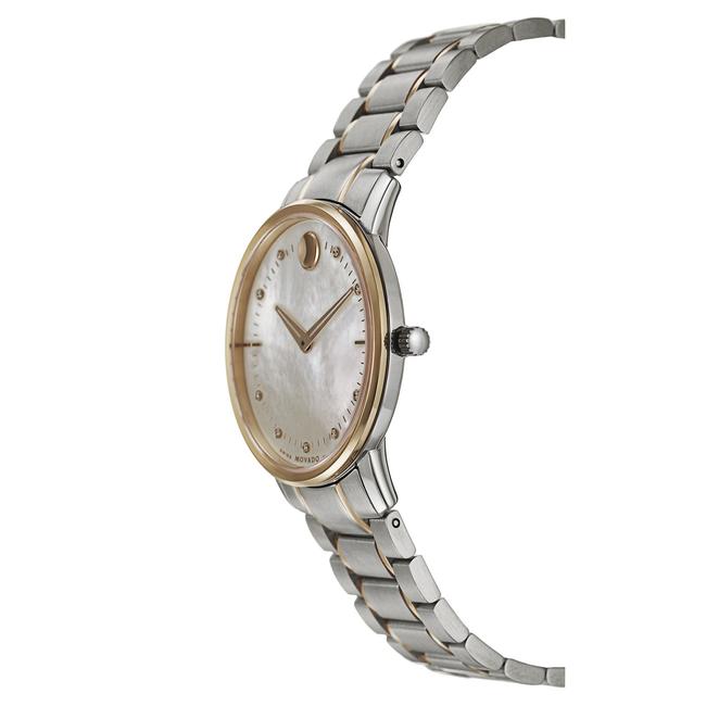 Movado Rose Gold Silver Womens Swiss Diamond Accent Tc Two Tone Stainless Steel 0606692 Watch Movado Rose Gold Silver Womens Swiss Diamond Accent Tc Two Tone Stainless Steel 0606692 Watch