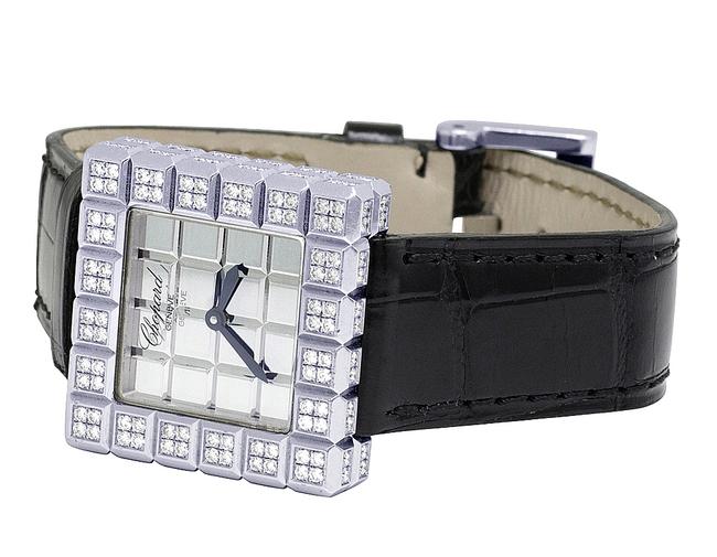 Chopard 18k White Gold Ice Cube 25mm 136815-1001 Mirror Dial Factory Diamond Watch Chopard 18k White Gold Ice Cube 25mm 136815-1001 Mirror Dial Factory Diamond Watch