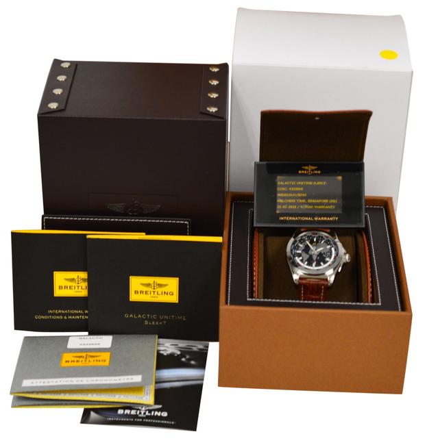 Breitling Silver New Mens Galactic Unitime Wb3510u4/Bd94 Watch Breitling Silver New Mens Galactic Unitime Wb3510u4/Bd94 Watch
