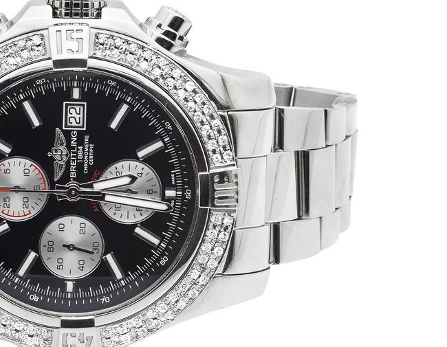 Breitling Stainless Steel Custom A1337111 Super Avenger Black Dial 4ct Watch Breitling Stainless Steel Custom A1337111 Super Avenger Black Dial 4ct Watch