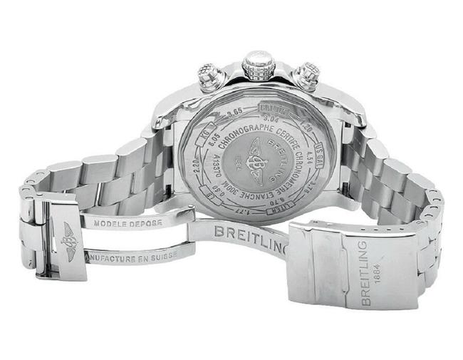 Breitling Stainless Steel Custom A13370 Super Avenger White Dial with 4.5 Ct Watch Breitling Stainless Steel Custom A13370 Super Avenger White Dial with 4.5 Ct Watch