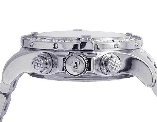 Breitling Stainless Steel XL Custom Mens A13370 Super Avenger 48mm Diamond 4.5 Ct Watch Breitling Stainless Steel XL Custom Mens A13370 Super Avenger 48mm Diamond 4.5 Ct Watch