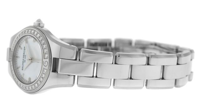 Baume & Mercier Silver New Ladies Linea Moa10013 Steel Mop Diamond 27mm Quart Watch Baume & Mercier Silver New Ladies Linea Moa10013 Steel Mop Diamond 27mm Quart Watch