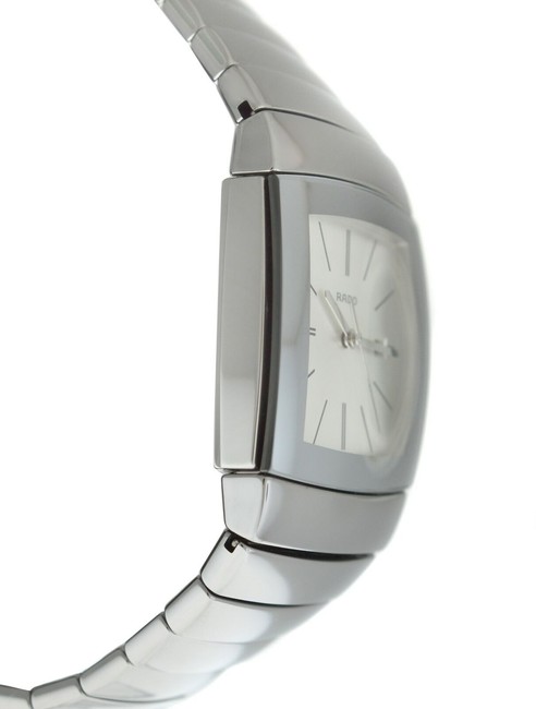 Rado Silver New Mens Sintra R13720122 Ceramic 32mm Date Quartz Watch Rado Silver New Mens Sintra R13720122 Ceramic 32mm Date Quartz Watch