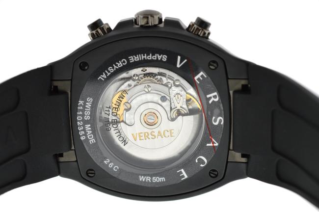 Versace Black New Mens Dv One 26ccs7d455 S009 Steel Pvd Chrono 45mm Automati Watch Versace Black New Mens Dv One 26ccs7d455 S009 Steel Pvd Chrono 45mm Automati Watch